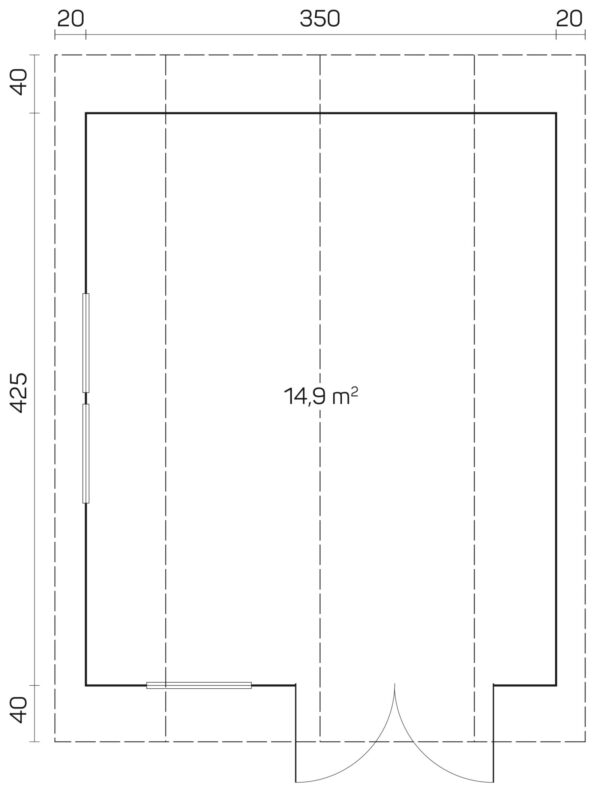Pihamökki Kansas, ovi ja ikkunat kaksinkertaisilla laseilla - Image 3