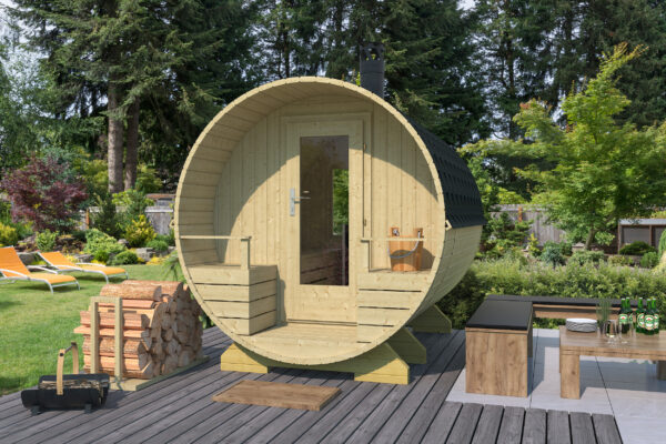Tynnyrisauna Kerava 210 x 267 cm - Image 3
