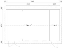 Pihamökki Leon B 70 mm - Image 4