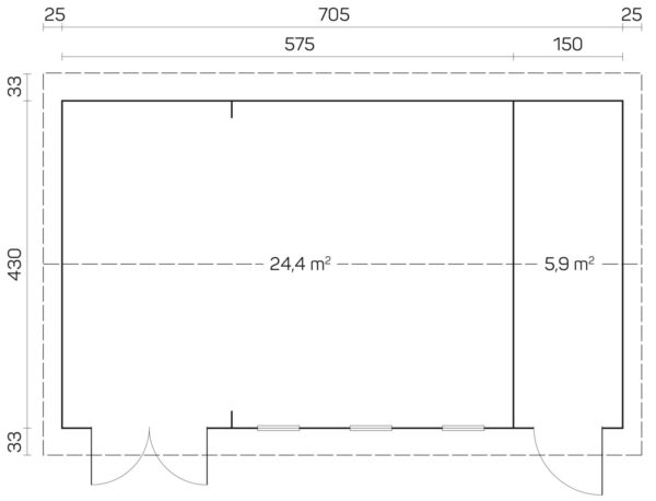 Pihamökki Leon B 70 mm - Image 4