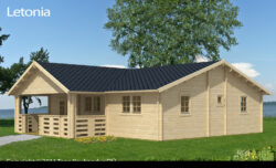 Höylähirsimökki Letonia 97 m2