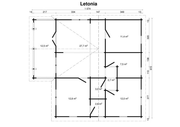 Höylähirsimökki Letonia 97 m2 - Image 2