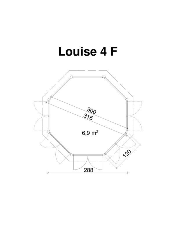 Huvimaja Louise 4F, ovi ja ikkunat kaksinkertaisilla laseilla - Image 2