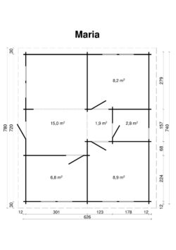 Höylähirsimökki Maria 46 m2 - Image 2