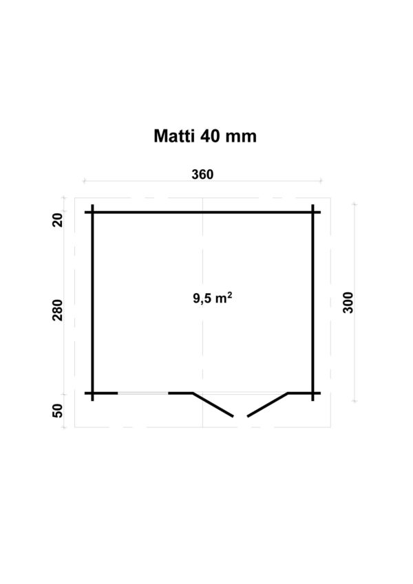 Pihamökki Matti, ovi ja ikkunat kaksinkertaisilla laseilla - Image 2