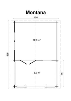 Pihamökki Montana, ovi ja ikkunat kaksinkertaisilla laseilla - Image 2