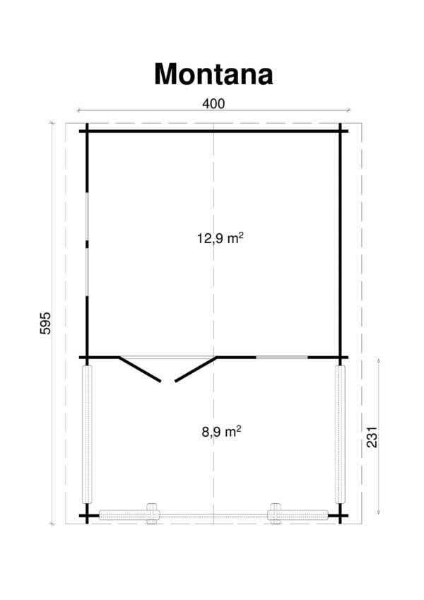 Pihamökki Montana, ovi ja ikkunat kaksinkertaisilla laseilla - Image 2
