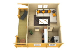 Höylähirsimökki Monviso 33 m2 - Image 3