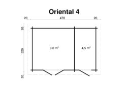 Pihamökki Oriental 4, ovi ja ikkunat kaksinkertaisilla laseilla - Image 2