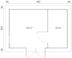 Pihamökki Oriental 5, ovi ja ikkunat kaksinkertaisilla laseilla - Image 3
