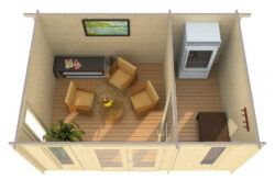 Pihamökki Oriental 5, ovi ja ikkunat kaksinkertaisilla laseilla - Image 2