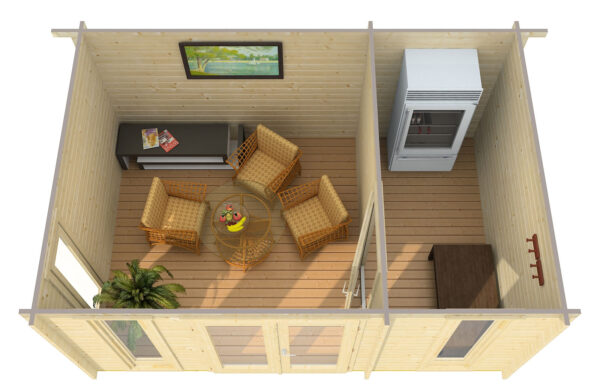 Pihamökki Oriental 5, ovi ja ikkunat kaksinkertaisilla laseilla - Image 2