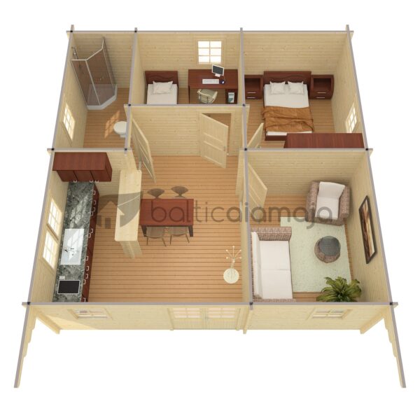 Höylähirsimökki Palma 52 m2 - Image 3