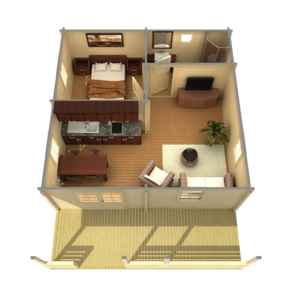 Höylähirsimökki Petra 46,9 m2 - Image 3