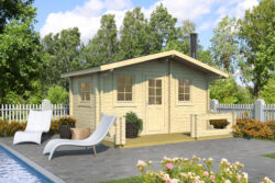 Valmissauna Piha-Tuuri 15 pukuhuoneella ja etuterassilla