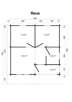 Höylähirsimökki Reus 33 m2 - Image 3