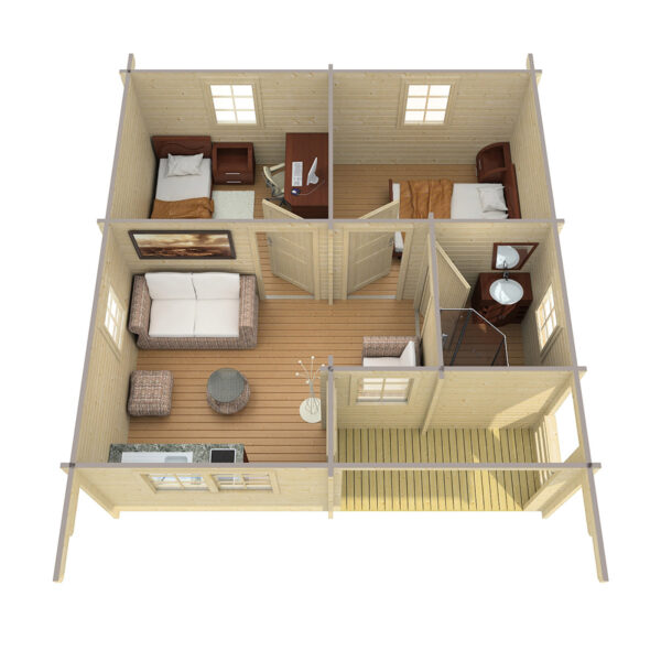 Höylähirsimökki Reus 33 m2 - Image 2