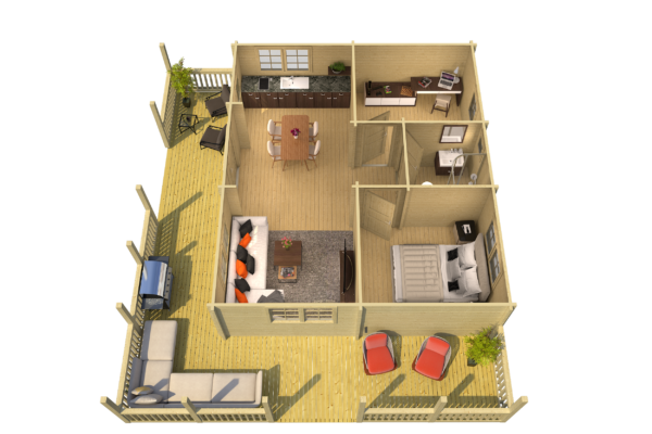 Höylähirsimökki Riopas 85 m2 - Image 2