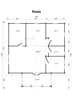 Höylähirsimökki Rusia 89 m2 - Image 2
