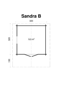 Pihamökki Sandra B, ovi ja ikkunat kaksinkertaisilla laseilla - Image 2