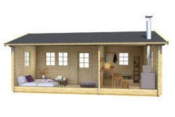 Pihasauna Risto pukuhuoneella ja etuterassilla - Image 2