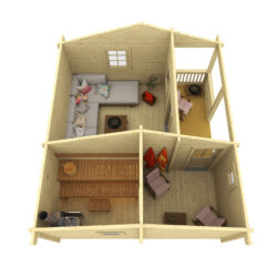 Pihasauna Tommi pukuhuoneella ja etuterassilla - Image 3