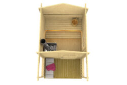 Valmis pihasauna Niklas etuterassilla - Image 3