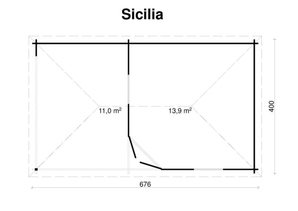 Pihamökki Sicilia, ovi ja ikkunat kaksinkertaisilla laseilla - Image 2