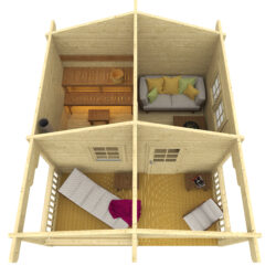 Pihasauna Tervo pukuhuoneella ja etuterassilla - Image 2