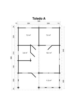 Höylähirsimökki Toledo A 47,5 m2 - Image 3