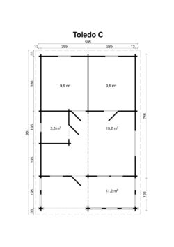 Höylähirsimökki Toledo C 58 m2 - Image 2