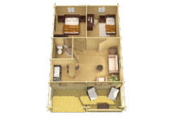 Höylähirsimökki Toledo A 47,5 m2 - Image 2