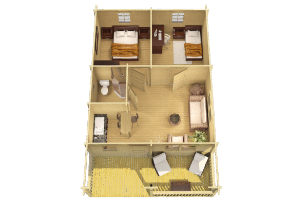 Höylähirsimökki Toledo A 47,5 m2 - Image 2