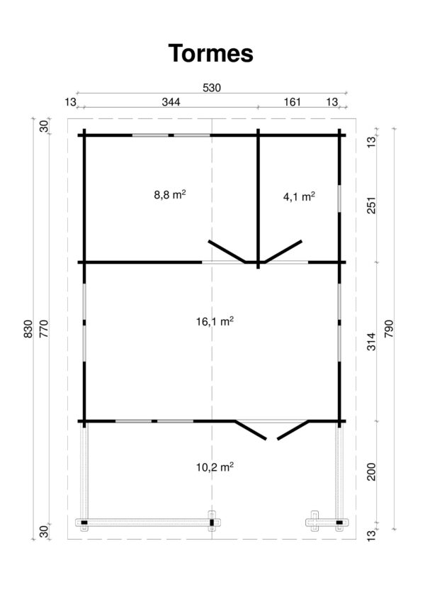 Höylähirsimökki Tormes 39 m2 - Image 3