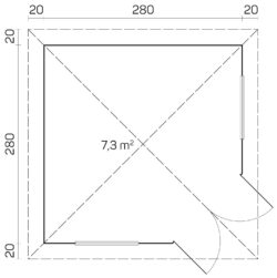 Pihamökki Victoria D, ovi ja ikkunat kaksinkertaisilla laseilla - Image 2