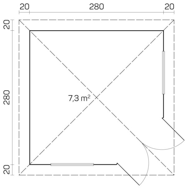 Pihamökki Victoria D, ovi ja ikkunat kaksinkertaisilla laseilla - Image 2