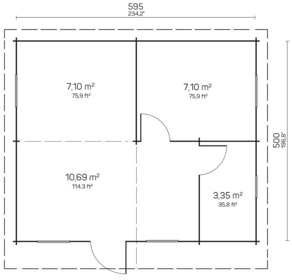 Vierasmaja Cabriel, ovi ja ikkunat kaksinkertaisilla laseilla - Image 2