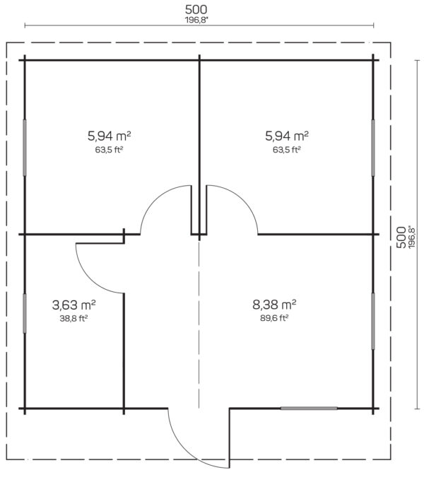 SALOR 28_plaan 2023 Vierasmaja Salor, ovi ja ikkunat kaksinkertaisilla laseilla - Image 2