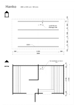 Ovaalisauna Hanko, 2 huonetta 400 x 235 cm - Image 4