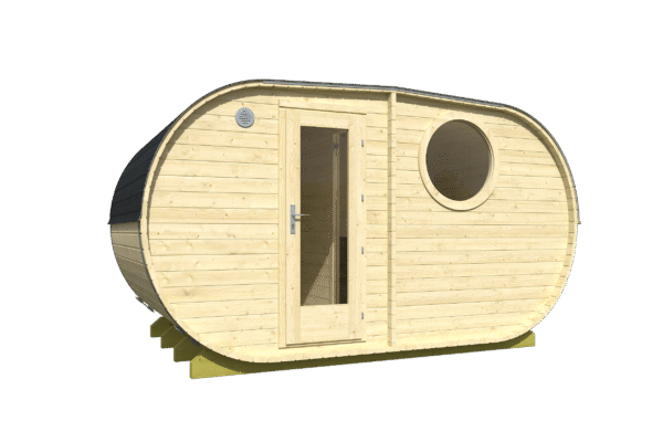 Ovaalisauna Hanko, 2 huonetta 400 x 235 cm - Image 2