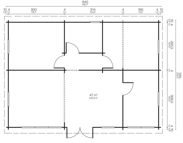 Hirsihuvila Canarias, ovi ja ikkunat kaksinkertaisilla laseilla - Image 5