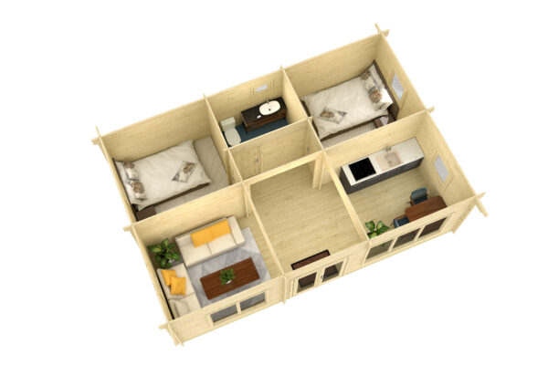 Vierasmökki Madeira, ovi ja ikkunat kaksinkertaisilla laseilla - Image 3