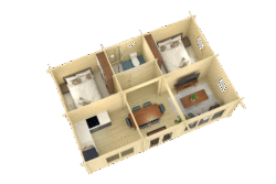 Vierasmökki Madeira, ovi ja ikkunat kaksinkertaisilla laseilla - Image 4