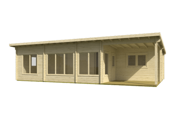 Hirsimökki Teide, ovi ja ikkunat kaksinkertaisilla laseilla - Image 2