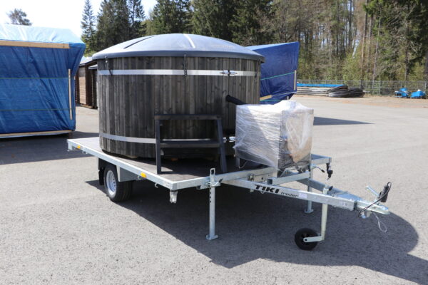 Kannellinen paljuvaunu Premium Harmaa 207 - Image 1