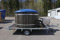 Kannellinen paljuvaunu Premium Sininen 207 - Image 2