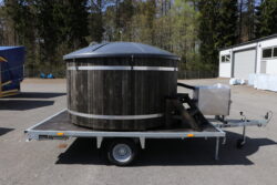 Kannellinen paljuvaunu Premium Harmaa 207 - Image 3