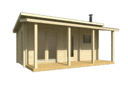 Pihasauna Inari pukuhuoneella ja etuterassilla - Image 2