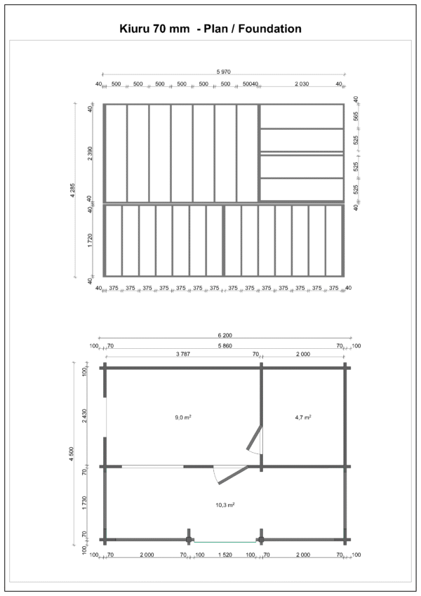 Kiuru Plaan_Vundament Valmis pihasauna Kiuru pukuhuoneella ja etuterassilla - Image 4