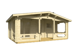 Valmis pihasauna Kiuru pukuhuoneella ja etuterassilla - Image 2